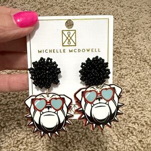 Michelle McDowell UGA Bulldog Earrings